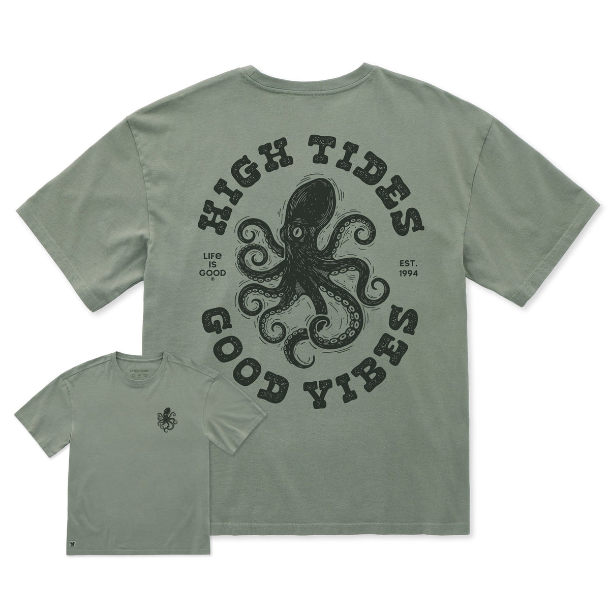 Men's High Tides Good Vibes Short Sleeve Oversized Crusher product image 1