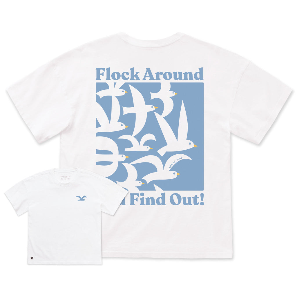 Women's Flock Around and Find Out Short Sleeve Oversized product image 1