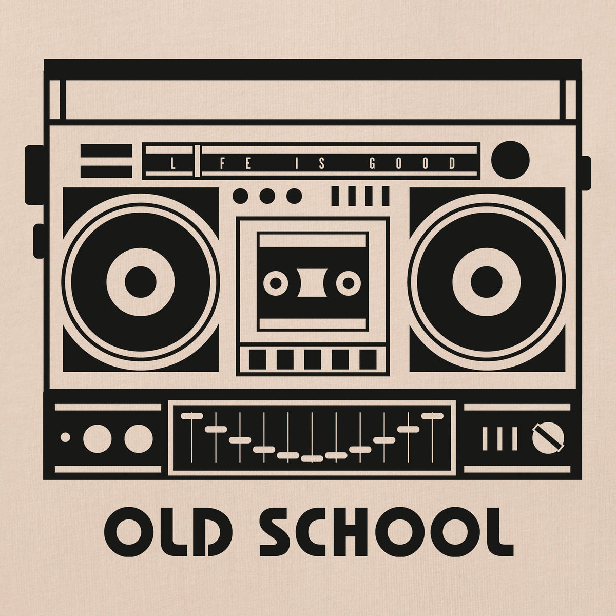 Men's Old School Boombox Short Sleeve Oversized Crusher Tee product image 2