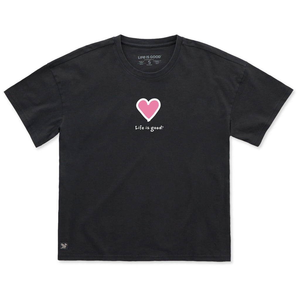 Women's Heart Short Sleeve Oversized Crusher Tee product image 1