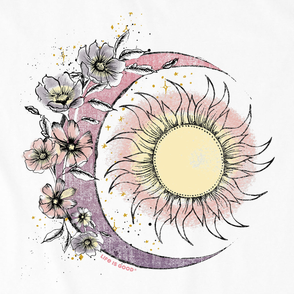 Women's Moon Flower Short Sleeve Oversized Crusher Tee product image 2