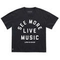 Women's See More Live Music Short Sleeve Oversized Crusher product image 1