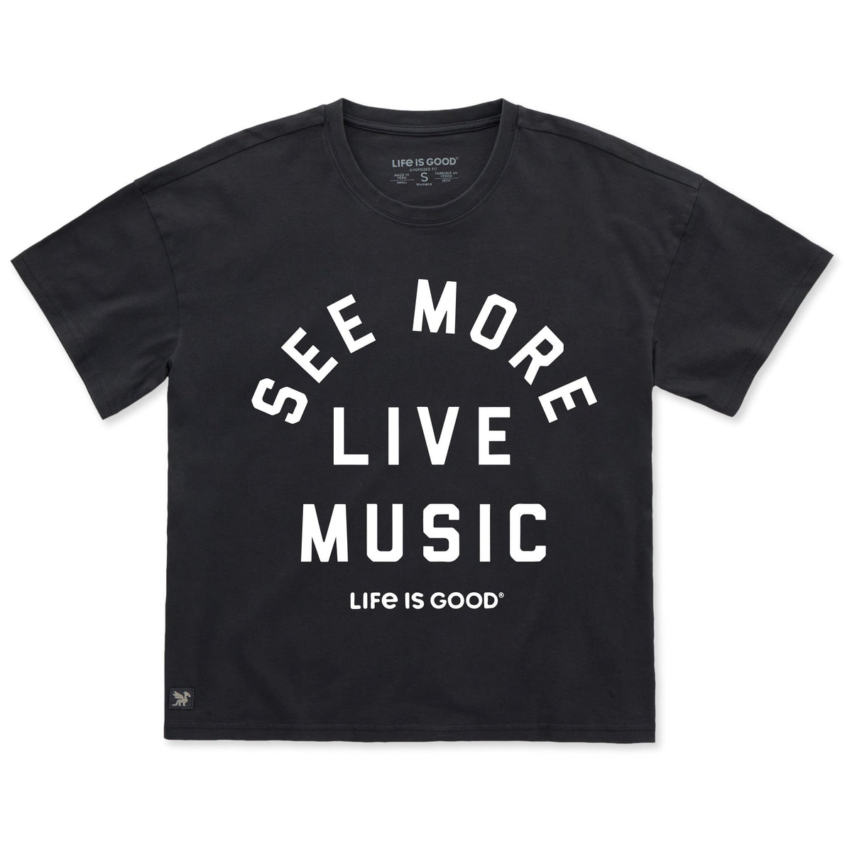 Women's See More Live Music Short Sleeve Oversized Crusher product image 1