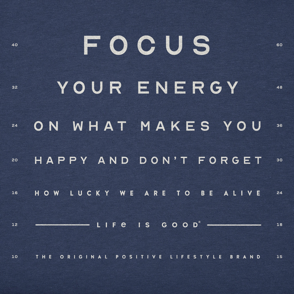 Men's Focus Your Energy Eye Chart Short Sleeve Oversized product image 2