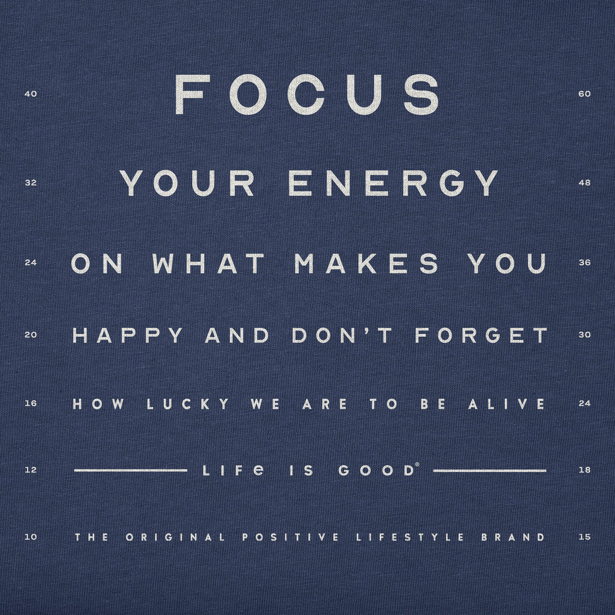 Men's Focus Your Energy Eye Chart Short Sleeve Oversized product image 2