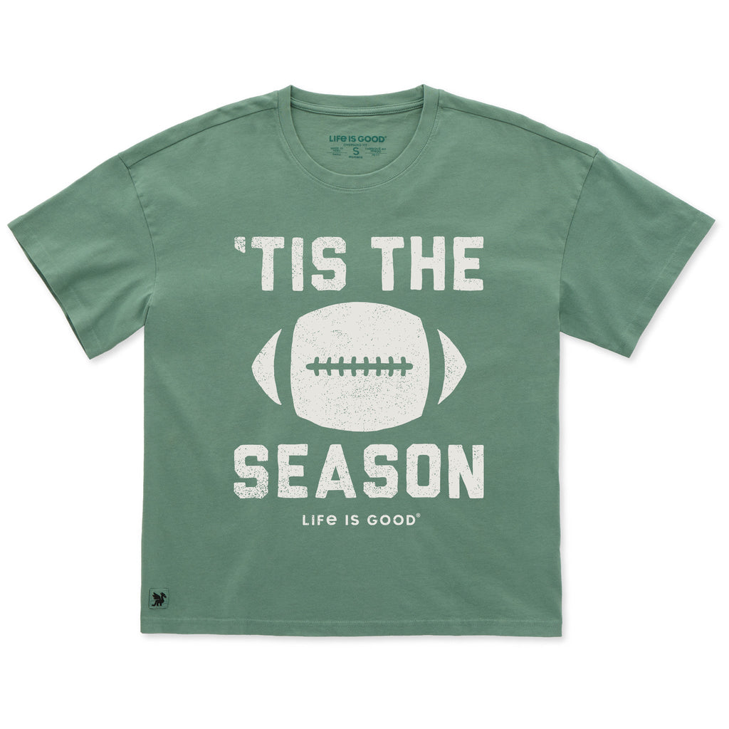 Women's Tis The Football Season Short Sleeve Oversized product image 3