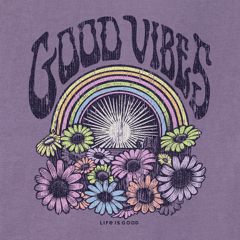 Women's Good Vibes Bloom Short Sleeve Oversized Crusher Tee product image 2