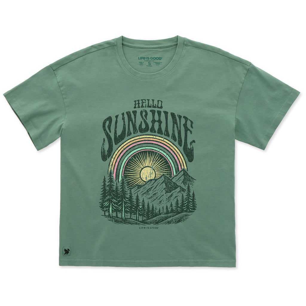 Women's Hello Sunshine Mountain Glow Short Sleeve Oversized product image 1