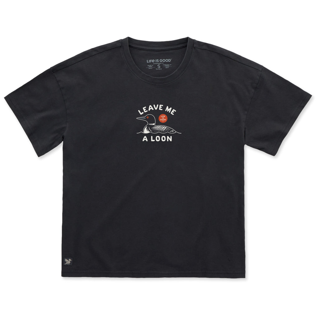 Women's Leave Me a Loon Short Sleeve Oversized Crusher Tee product image 1
