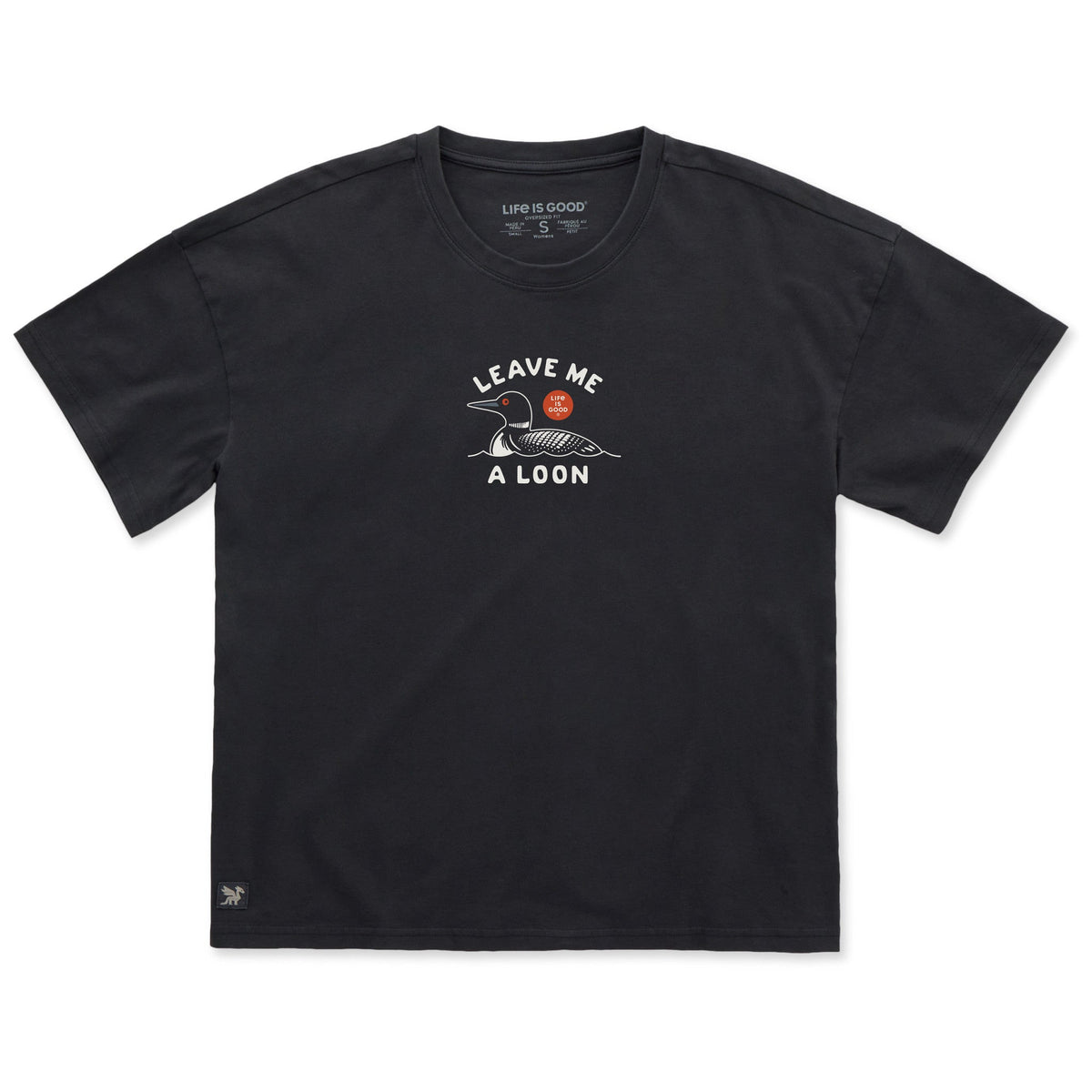 Women's Leave Me a Loon Short Sleeve Oversized Crusher Tee product image 1
