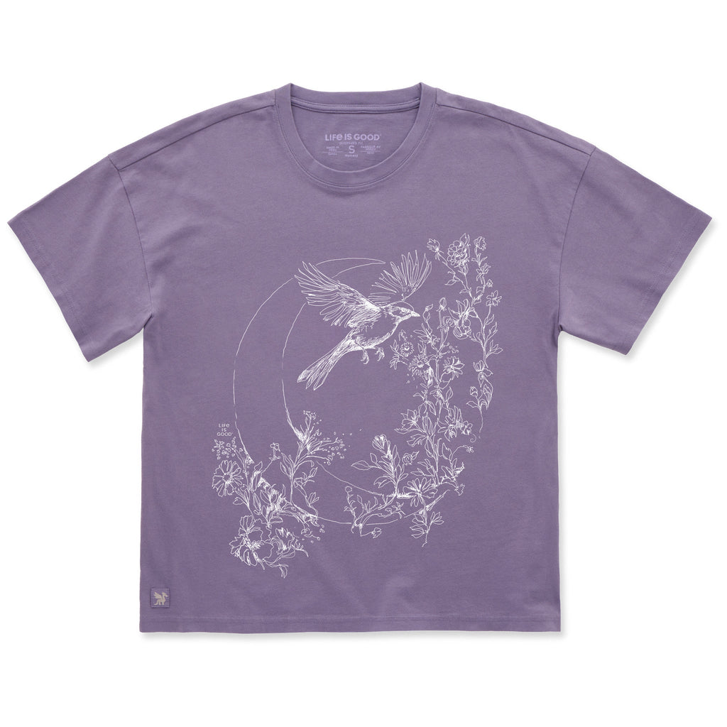 Women's Moonbird Short Sleeve Oversized Crusher Tee product image 1