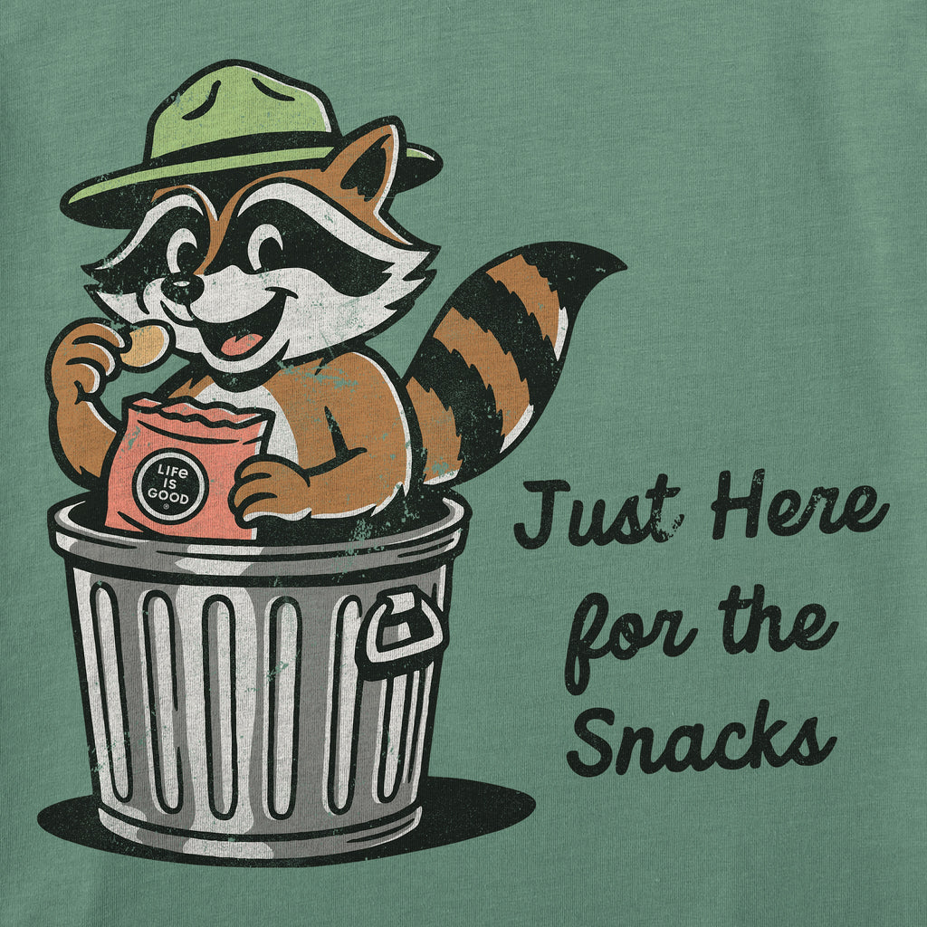 Women's Just Here for The Snacks Raccoon Short Sleeve product image 2