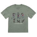 Men's Dancing Cowboy Skeletons Short Sleeve Oversized Crusher Tee