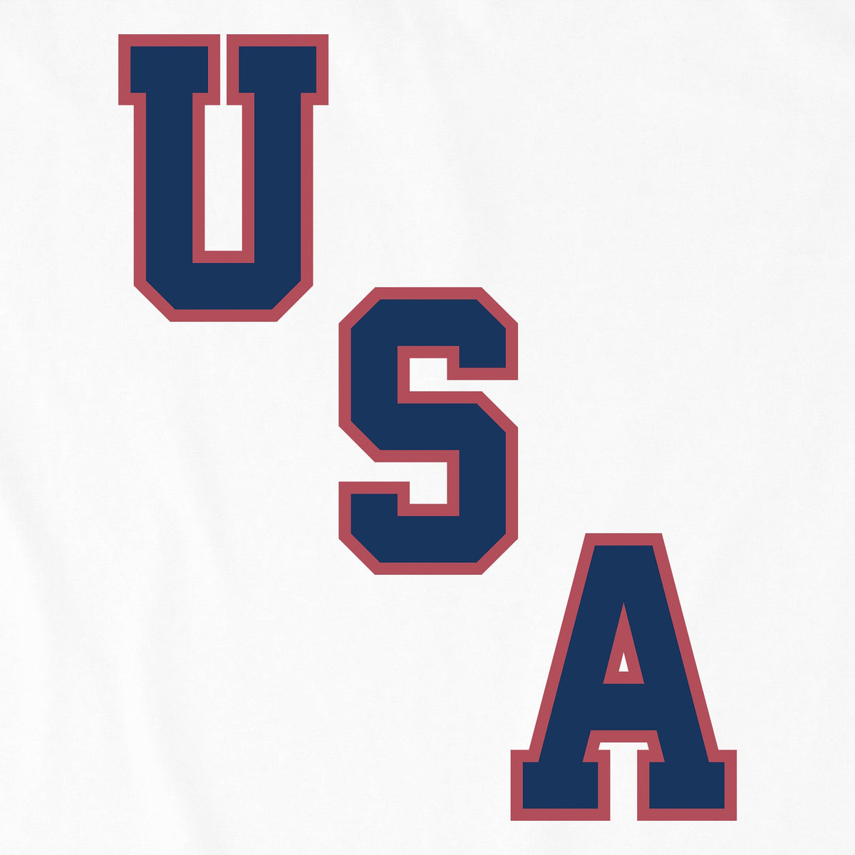 Women's USA Diagonal Short Sleeve Oversized Crusher Tee product image 2