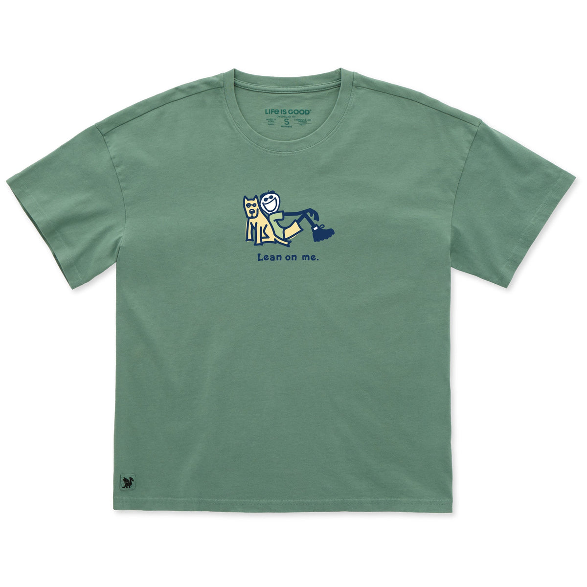 Women's jake and rocket lean on me Short Sleeve Oversized product image 1
