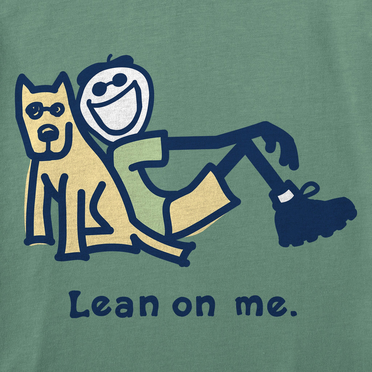 Women's jake and rocket lean on me Short Sleeve Oversized product image 2