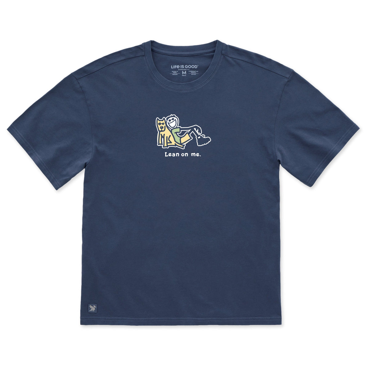 Men's jake and rocket lean on me Short Sleeve Oversized product image 1