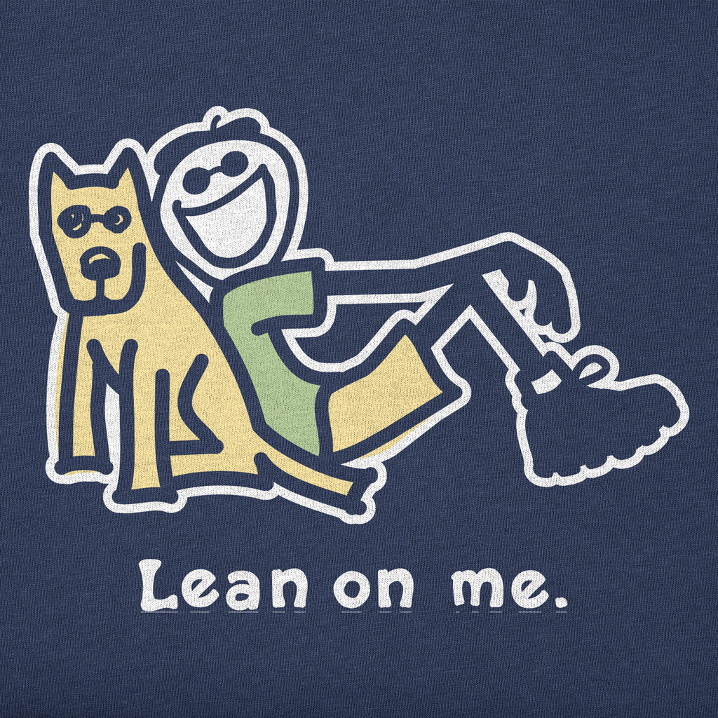 Men's jake and rocket lean on me Short Sleeve Oversized product image 2