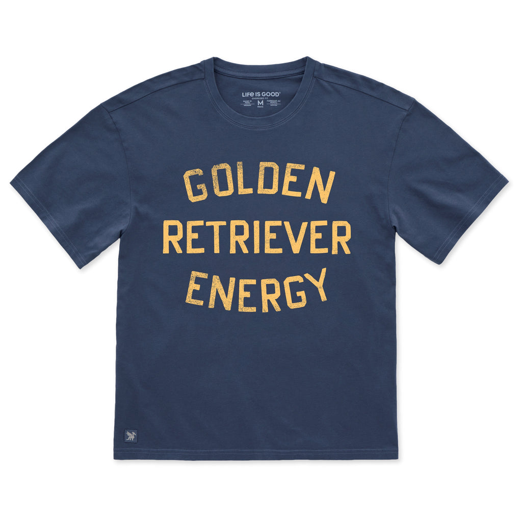 Men's Golden Retriever Energy Short Sleeve Oversized product image 1