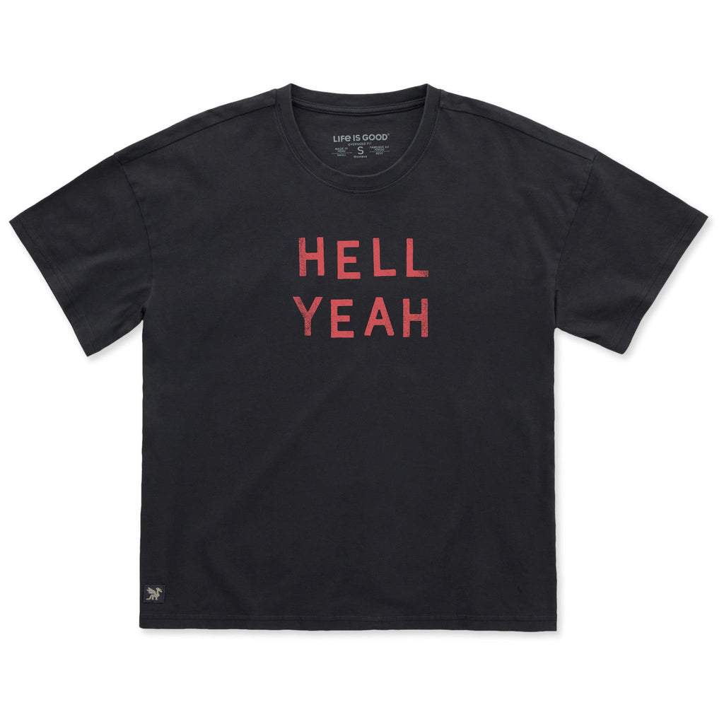 Women's Hell Yeah Short Sleeve Oversized Crusher Tee product image 1