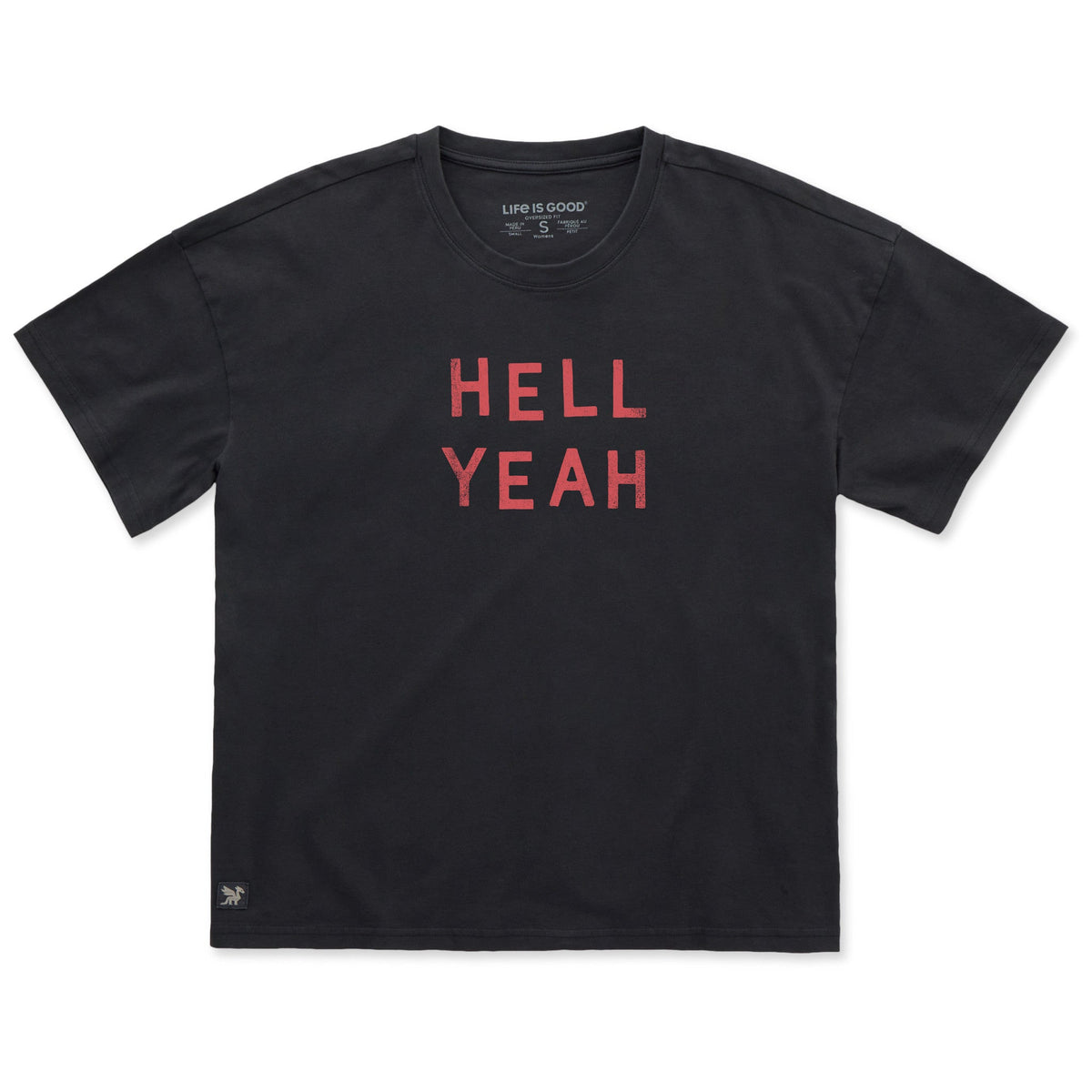 Women's Hell Yeah Short Sleeve Oversized Crusher Tee product image 1