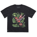 Women's Hummingbird Flowers Short Sleeve Oversized Crusher product image 1