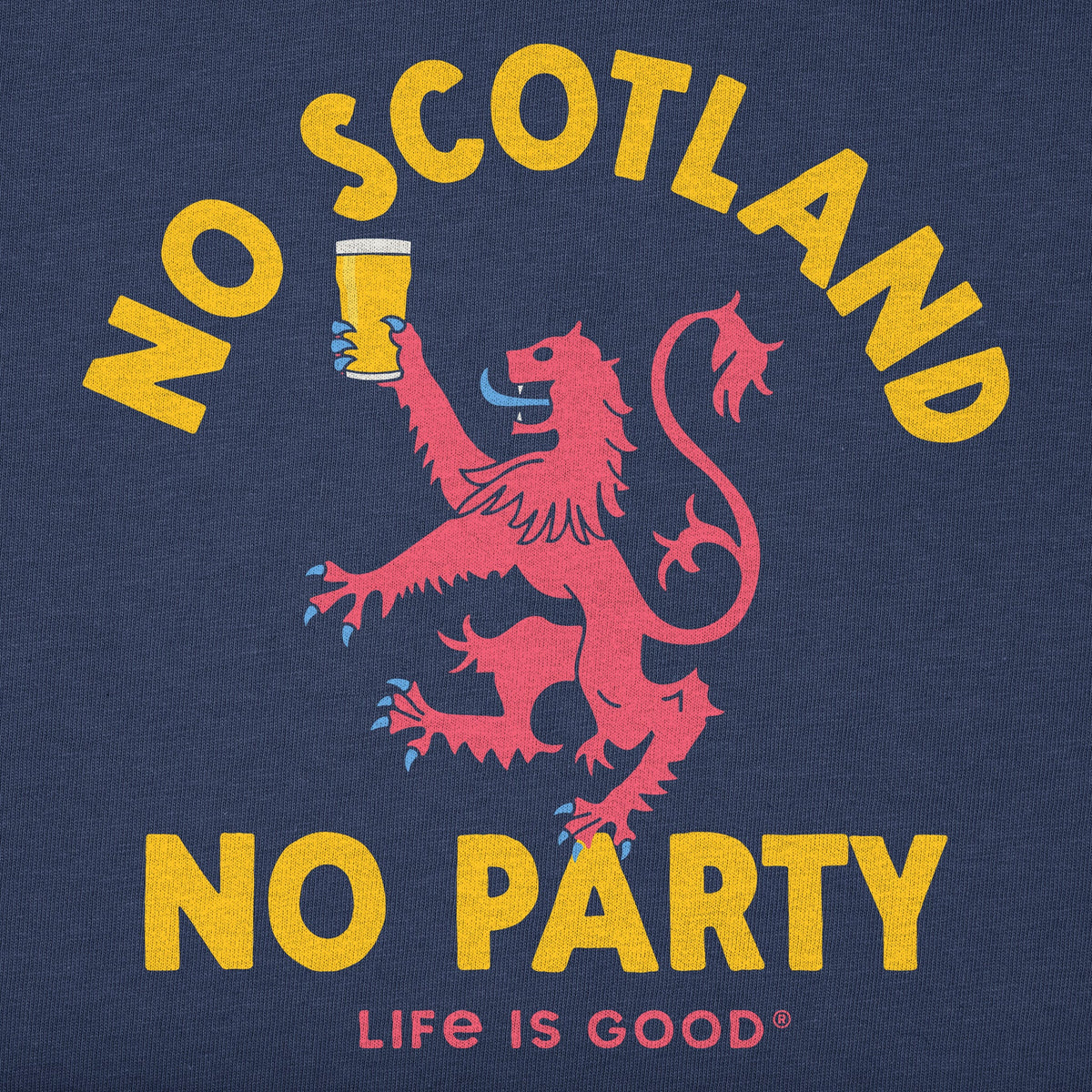 Men's No Scotland No Party Short Sleeve Oversized Crusher Tee