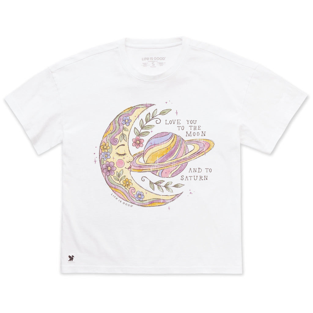 Women's Love You To the Moon Short Sleeve Oversized Crusher product image 1