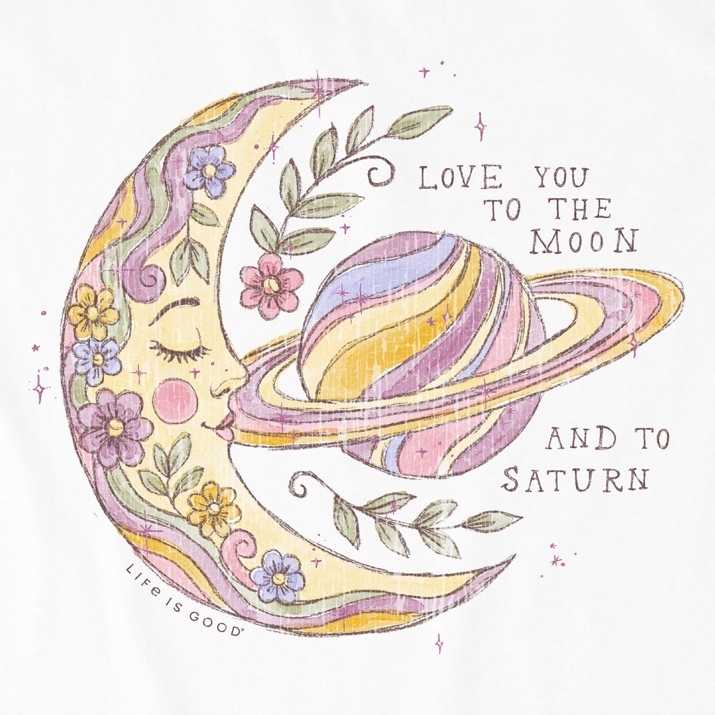 Women's Love You To the Moon Short Sleeve Oversized Crusher product image 2