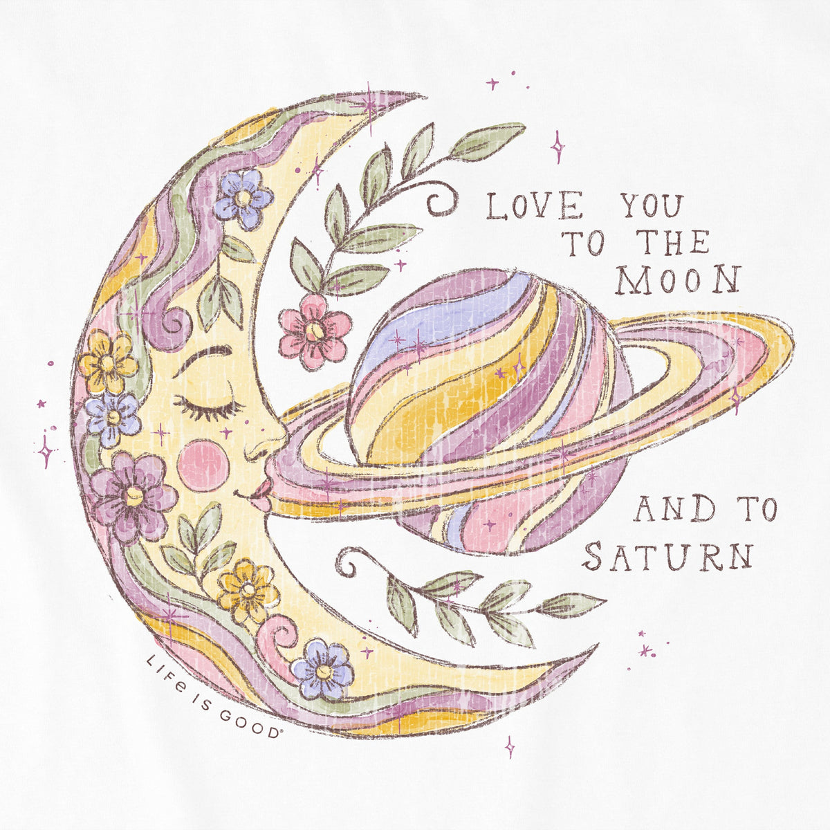 Women's Love You To the Moon Short Sleeve Oversized Crusher product image 2