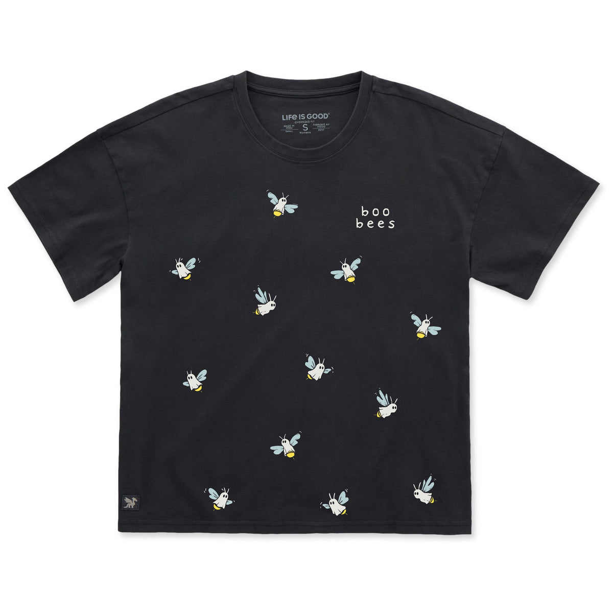 Women's Boo Bees Scatter Short Sleeve Oversized Crusher Tee product image 1