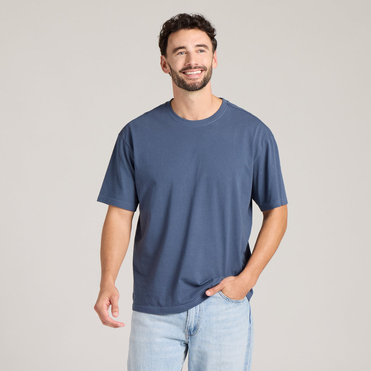Men's Solid Short Sleeve Oversized Crusher Tee product image 1