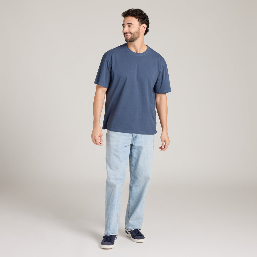Men's Solid Short Sleeve Oversized Crusher Tee product image 4
