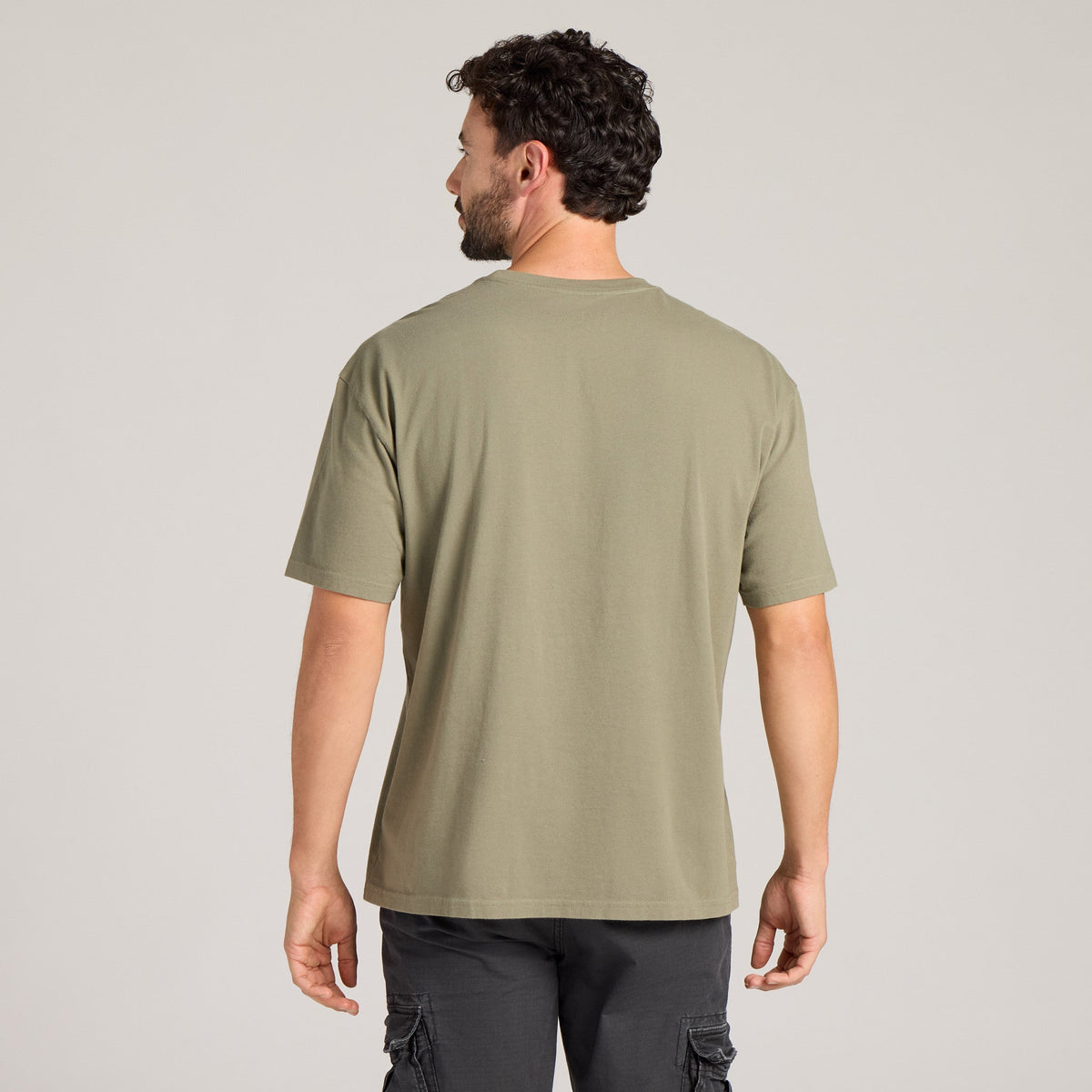 Men's Solid Short Sleeve Oversized Crusher Tee product image 6