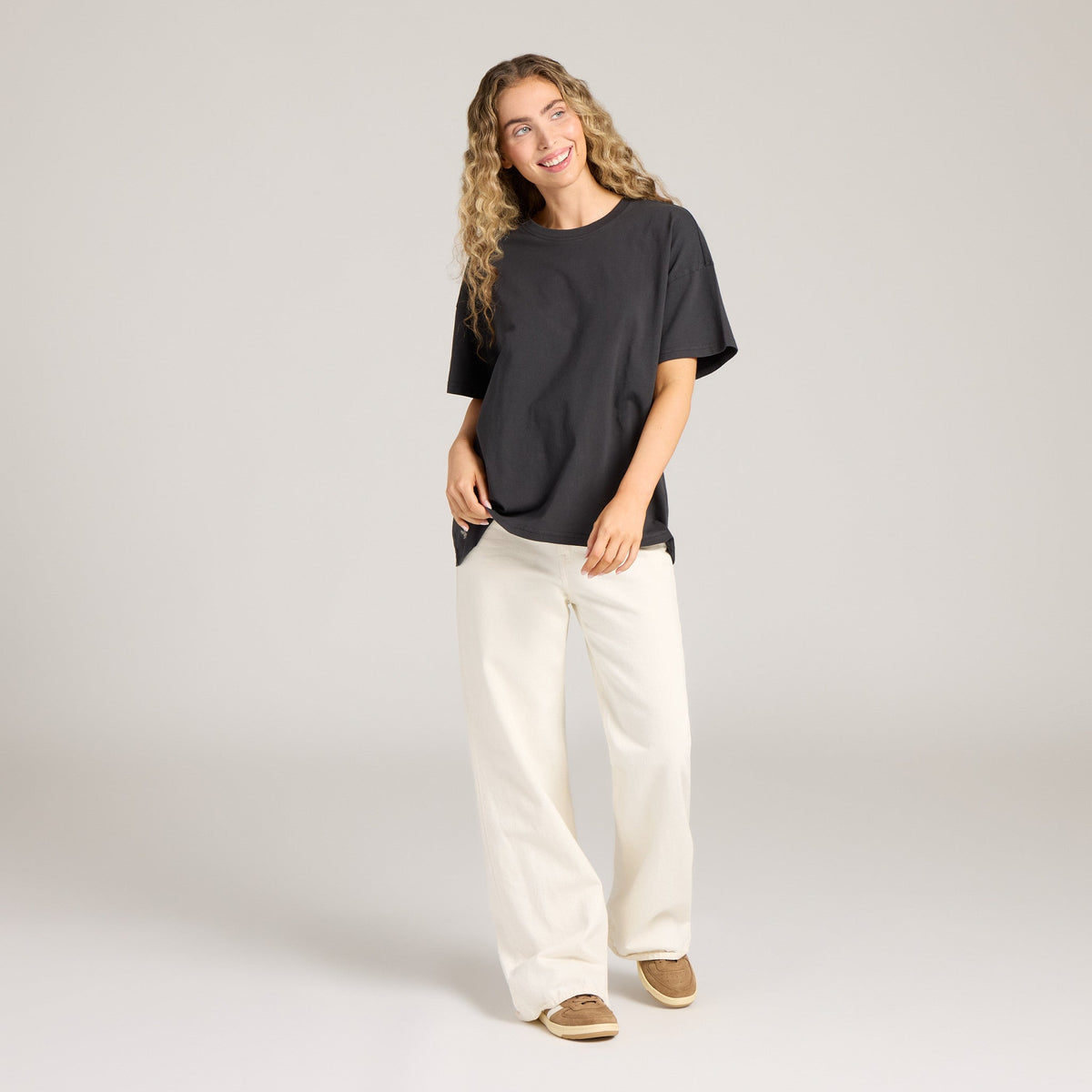 Women's Solid Short Sleeve Oversized Crusher Tee product image 4