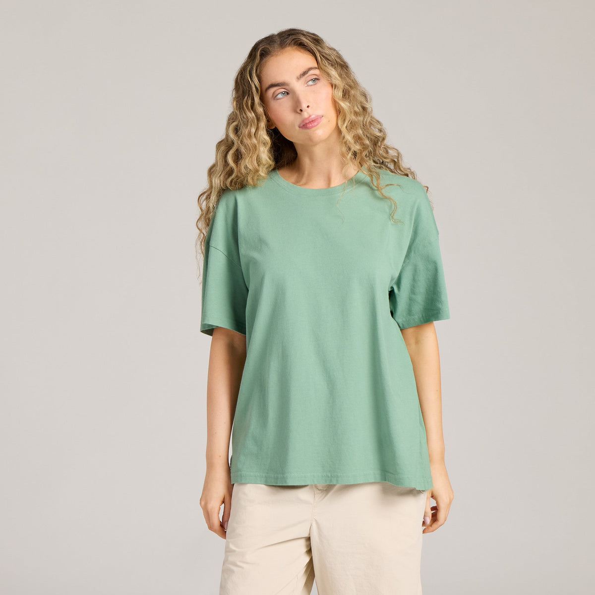 Women's Solid Short Sleeve Oversized Crusher Tee product image 5