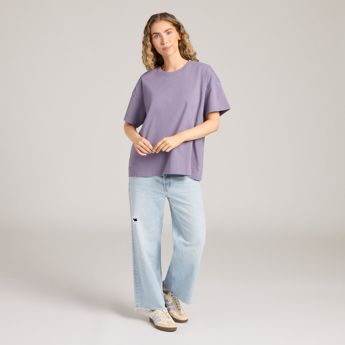 Women's Solid Short Sleeve Oversized Crusher Tee product image 12