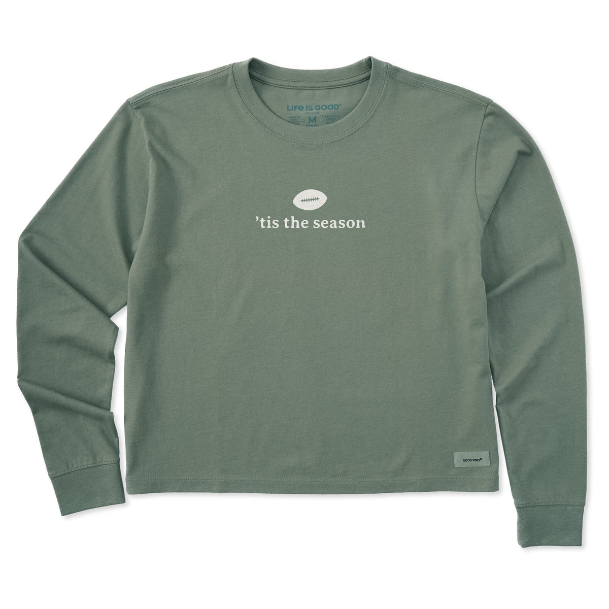 Women's Football Tis the Season Long Sleeve Crusher Boxy Tee product image 3