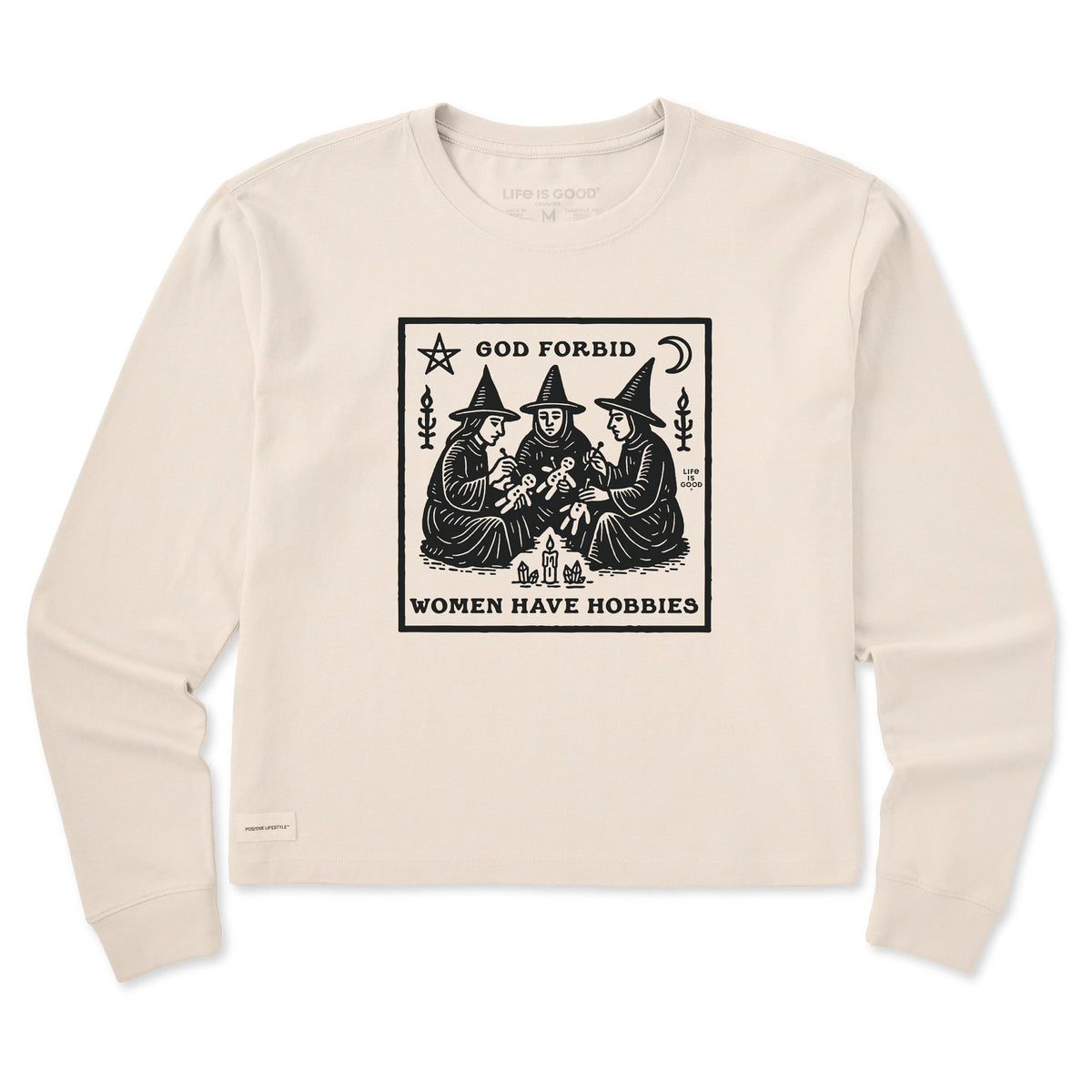 Women's Hobbies Long Sleeve Crusher Boxy Tee