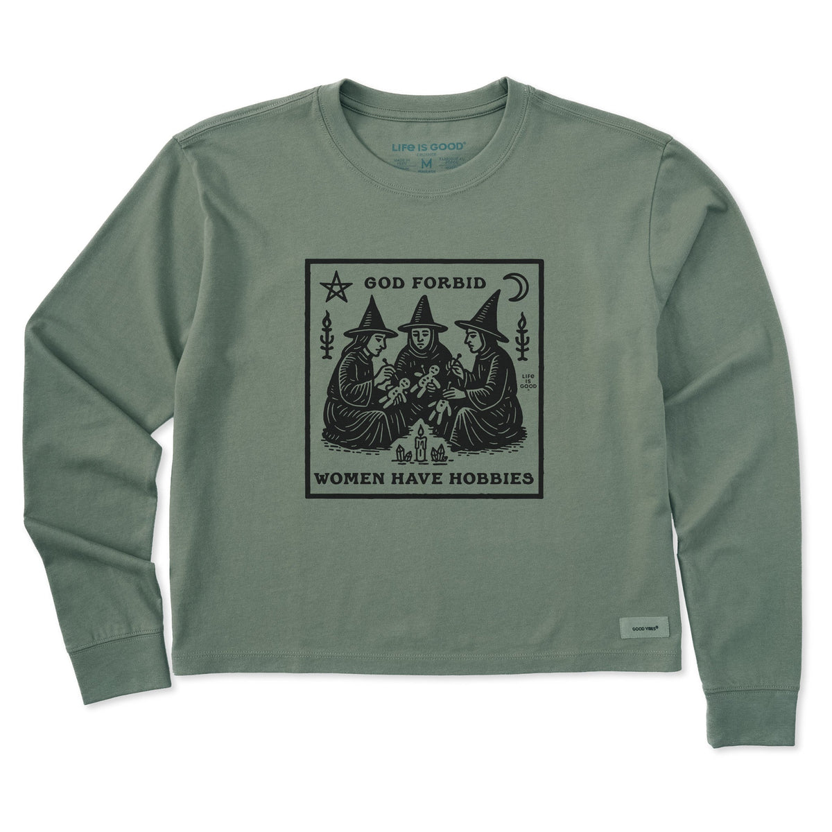 Women's Hobbies Long Sleeve Crusher Boxy Tee
