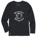 Women's Moon's Out Broom's Out Long Sleeve Crusher Vee