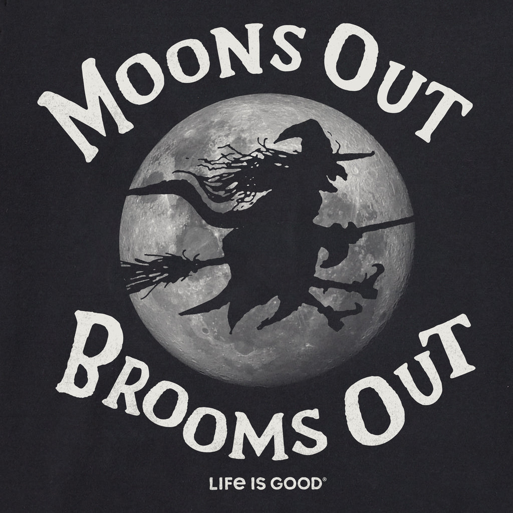 Women's Moon's Out Broom's Out Long Sleeve Crusher Vee
