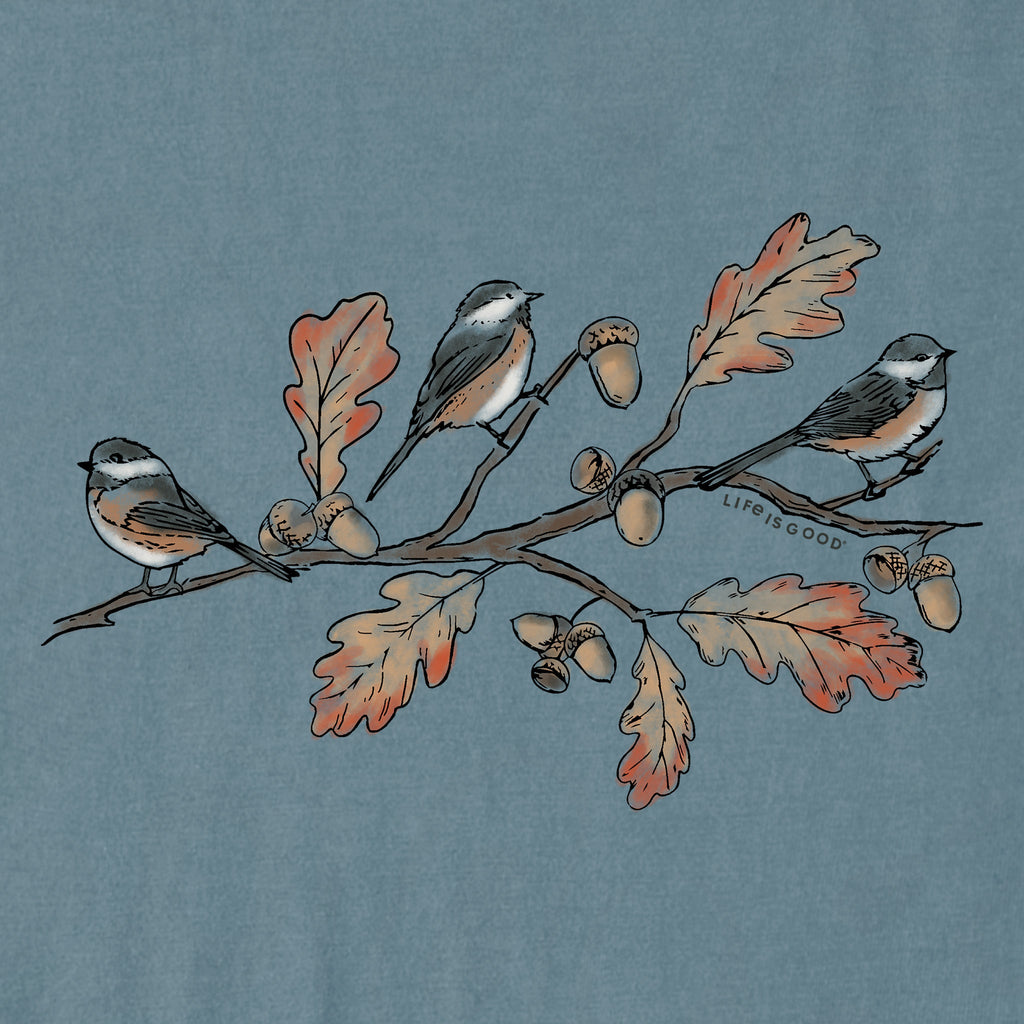 Women's Three Autumn Birds Long Sleeve Crusher Tee product image 2