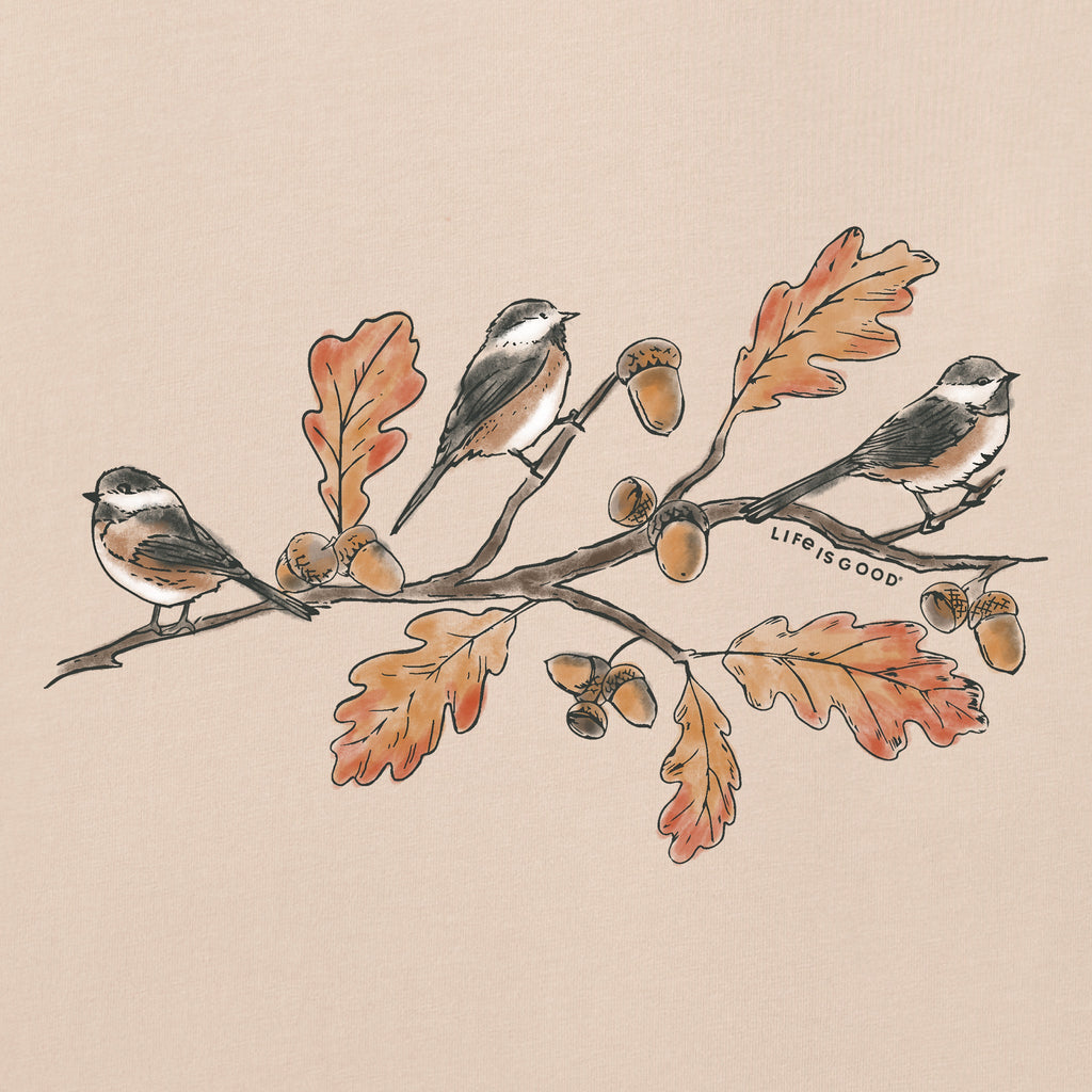 Women's Three Autumn Birds Long Sleeve Crusher Tee product image 6