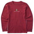 Kids Peace On Earth Festive Tree Long Sleeve Crusher Tee product image 1