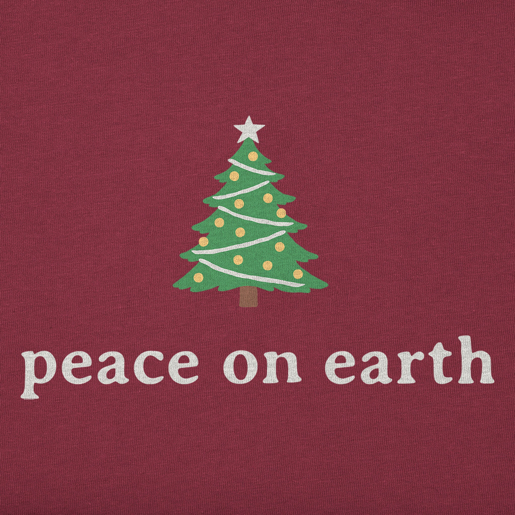 Kids Peace On Earth Festive Tree Long Sleeve Crusher Tee product image 2