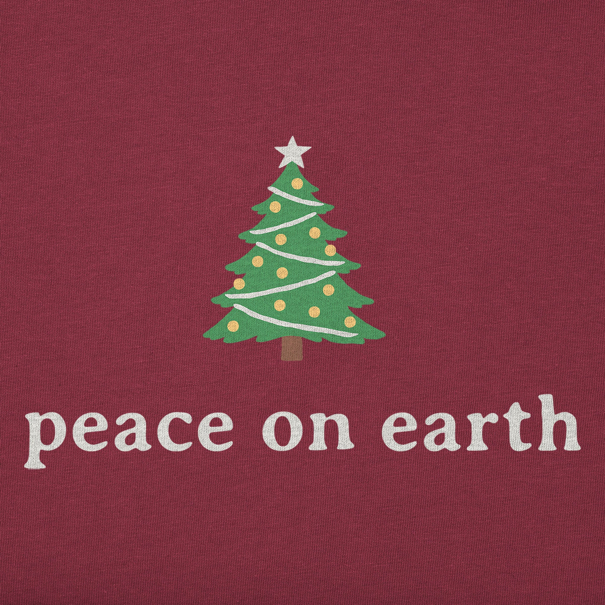 Kids Peace On Earth Festive Tree Long Sleeve Crusher Tee product image 2
