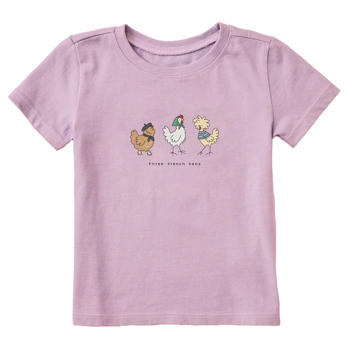 Toddler Three French Hens Short Sleeve Crusher Tee product image 1
