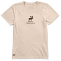 Women's Merry Christmas Moose Short Sleeve Crusher Tee