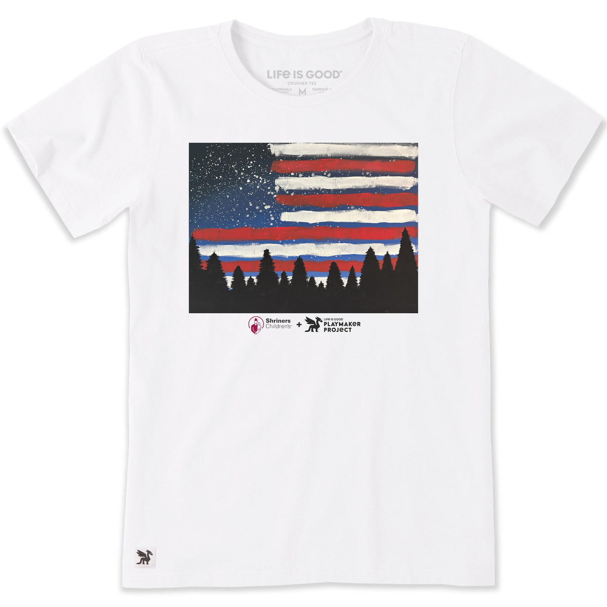 Women's America at Night Short Sleeve Crusher Tee product image 1
